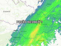 Na radare sneží, ale u vás nič nepadá? Toto je dôvod