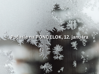 Predpoveď počasia na pondelok, 12. januára: Týždeň začne celodennými mrazmi
