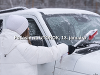 Predpoveď počasia na utorok, 13. januára: Ďalšie sneženie a silná POĽADOVICA