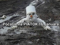 Predpoveď na zajtra, piatok 16. januára: TEPLO bude na celom Slovensku