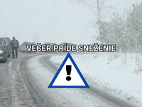 Slovensko večer čaká SNEŽENIE. Sneh pokryje len jednu časť a potom príde prudká zmena