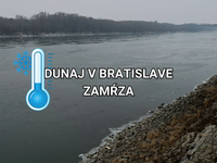 AKTUÁLNE: Dunaj v Bratislave zamŕza, čo sa nestalo už mnoho rokov