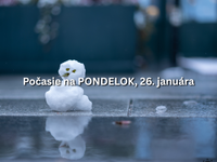 Predpoveď počasia na pondelok, 26. januára: Začína teplý a upršaný týždeň