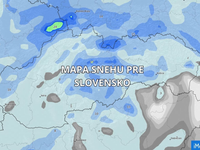 Prvá MAPA snehu: Sneženie zasiahne celé Slovensko. Kde napadne do nedele sneh?