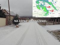 Na Slovensko prichádza sneženie, v noci príde ďalšia vlna. MAPA oblastí, kde napadne sneh