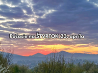 Počasie na štvrtok, 23. apríla: Zajtra sa vracia jar do +20 °C, no pozor na vetrisko